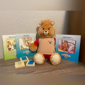 Vintage Playskool Teddy Ruxpin with 3 Stories